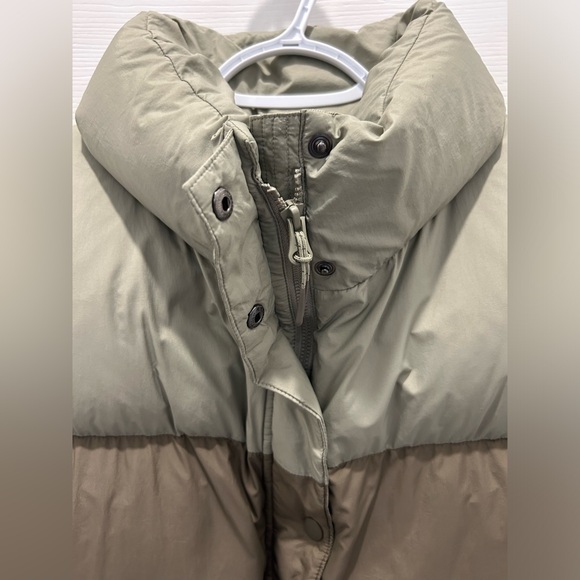 prAna Puffer Vest Responsible Duck Down Hellebore Sage Colorblock Women's XL - Picture 3 of 9